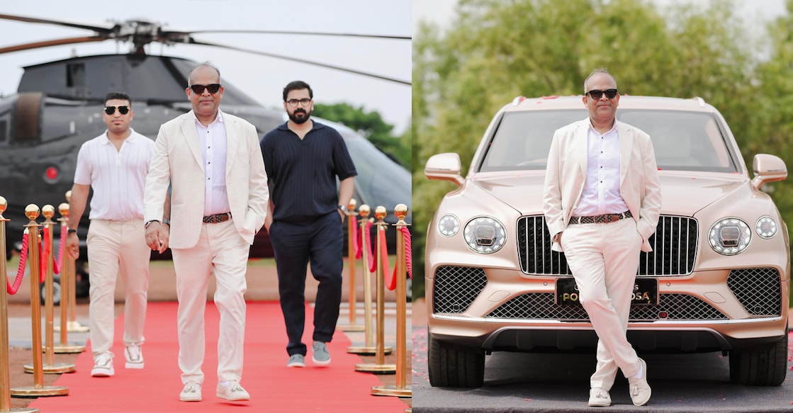 dubai-based-malayali-businessman-owns-kerala-first-bentley-bentayga-signature-edition-car ബെന്റ്ലി ബെന്റായ്ഗ സിഗ്നേച്ചർ എഡിഷൻ കാറിന് മുന്നിൽ പോളണ്ട് മൂസ. ചിത്രത്തിന് കടപ്പാട്: അനന്തു ജി. പ്രകാശ്
